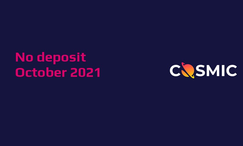 Casino Crystal New no deposit bonus from CosmicSlot, today 13th of October 2021