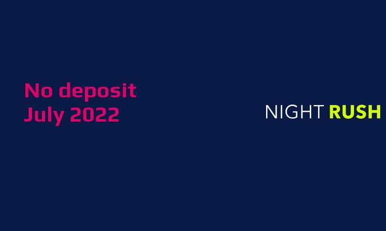 Casino Crystal New no deposit bonus from NightRush Casino, today 5th of July 2022