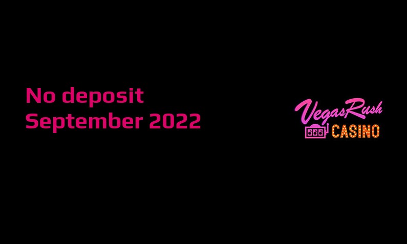 Casino Crystal New no deposit bonus from VegasRush Casino September 2022