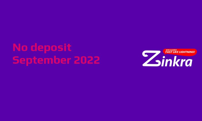 Casino Crystal New no deposit bonus from Zinkra, today 8th of September 2022